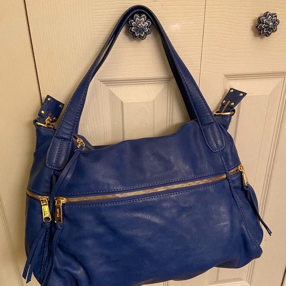 Royal Blue  satchel handbag - Picture 1 of 6